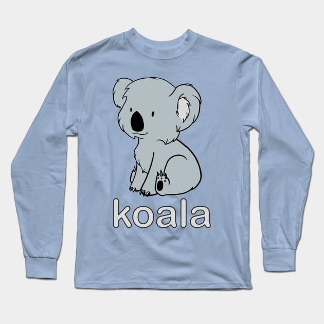 cute koala Long Sleeve T-Shirt by goatboyjr